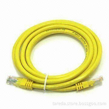 Cat 5e Patch Cord, OEM Orders are Welcome, 24AWG BC/CCA Center Conductor